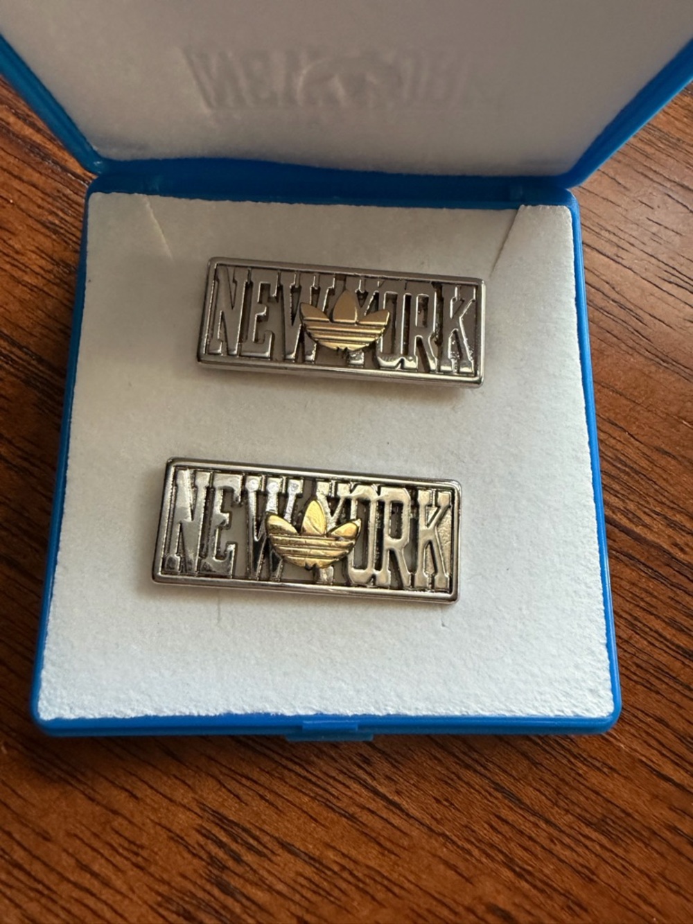 Adidas Silver and Gold New York Shoe Jewellery